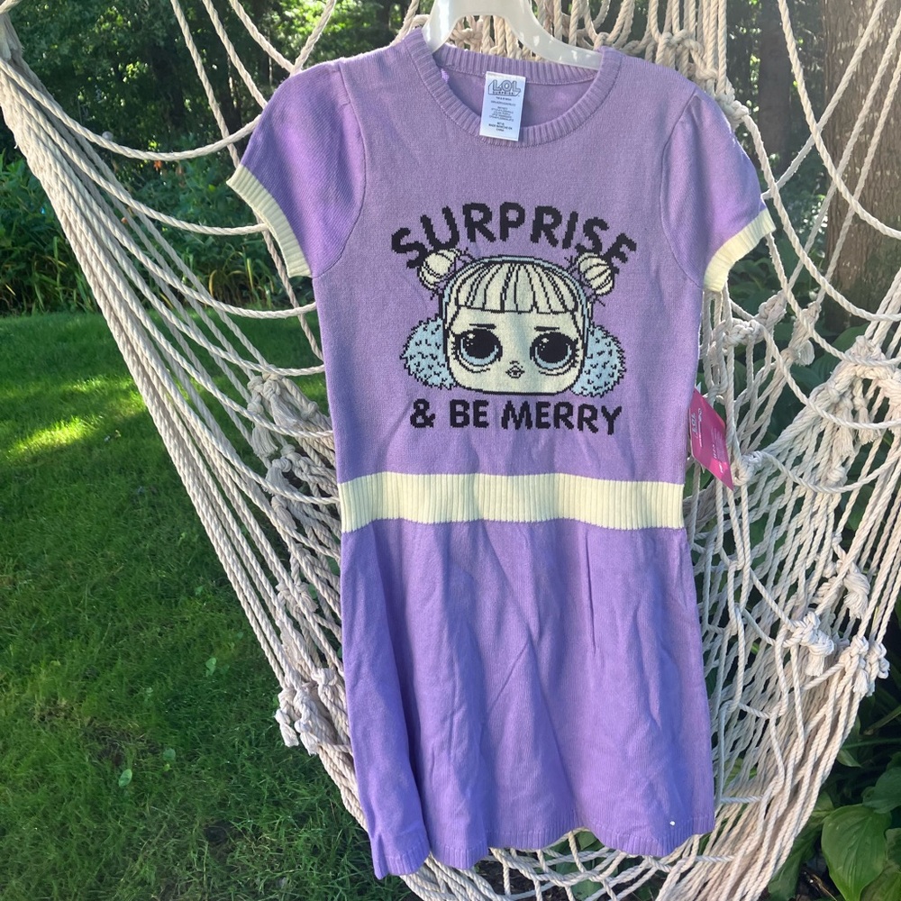 Brand new knitted LOL girl’s dress size 6/6x